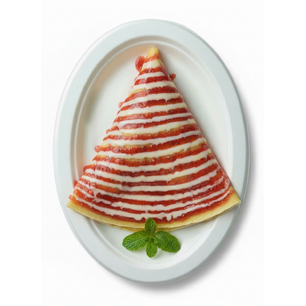 Clătită dulce cu dulceață de căpșuni