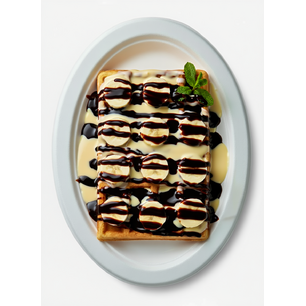 Vafe vieneze cu Nutella și banană